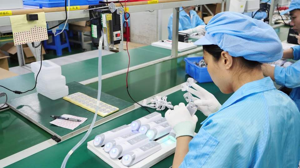 Electric nasal aspirator quality control and inspection